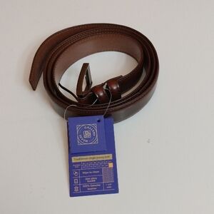 Gallery Seven Men's Classic Brown Leather Belt Waist 52
